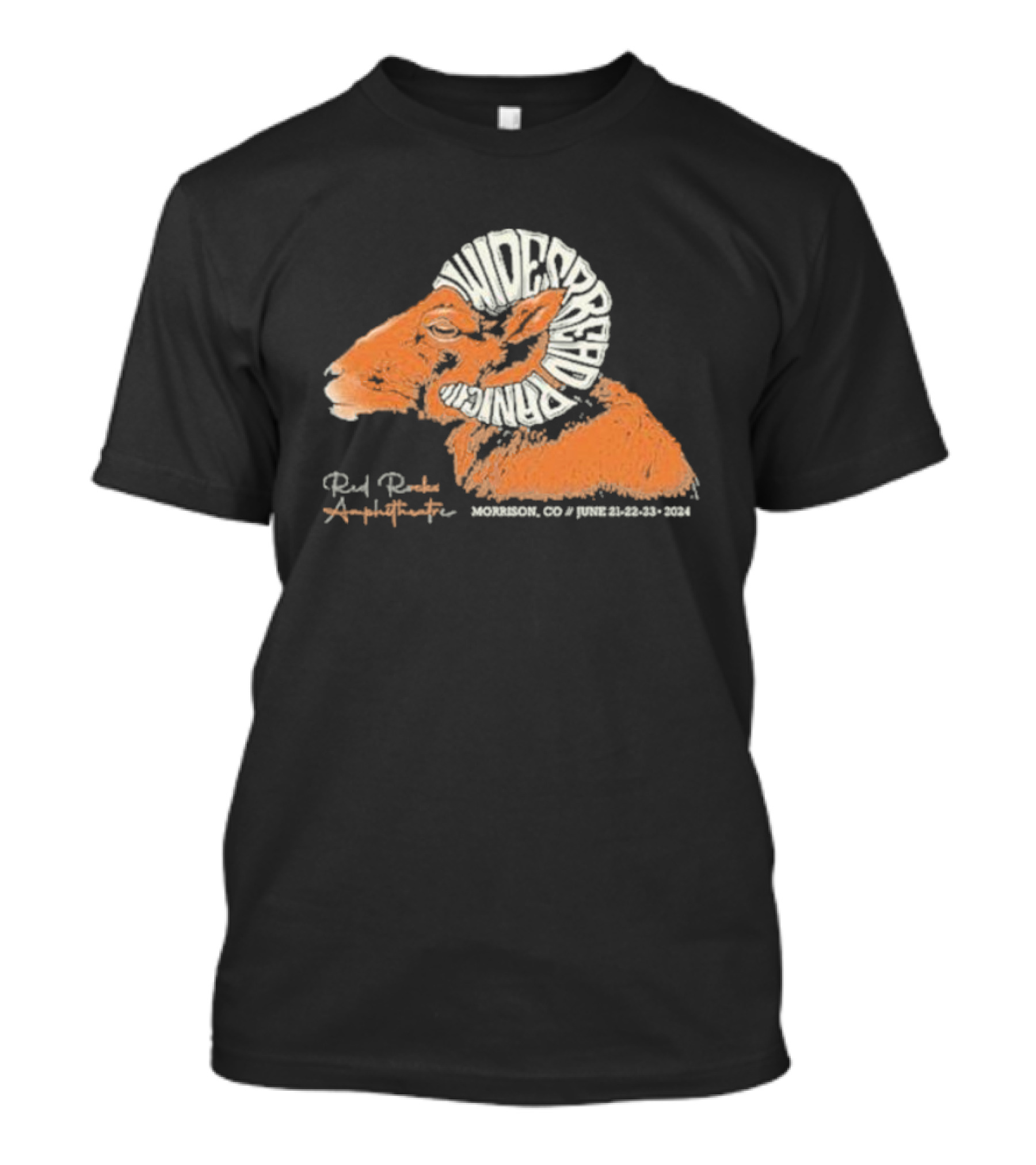 Widespread Panic Red Rocks Amphitheatre Morrison CO June 21-23 T-Shirt