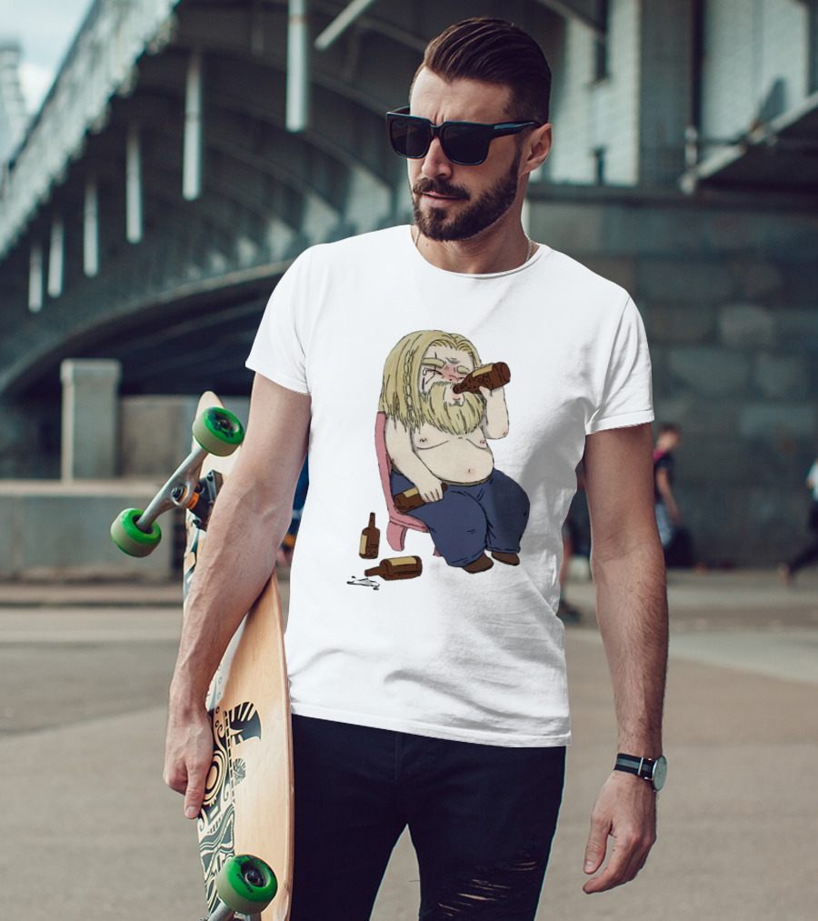 Avengers Endgame Thor Fat Drinking T-Shirt