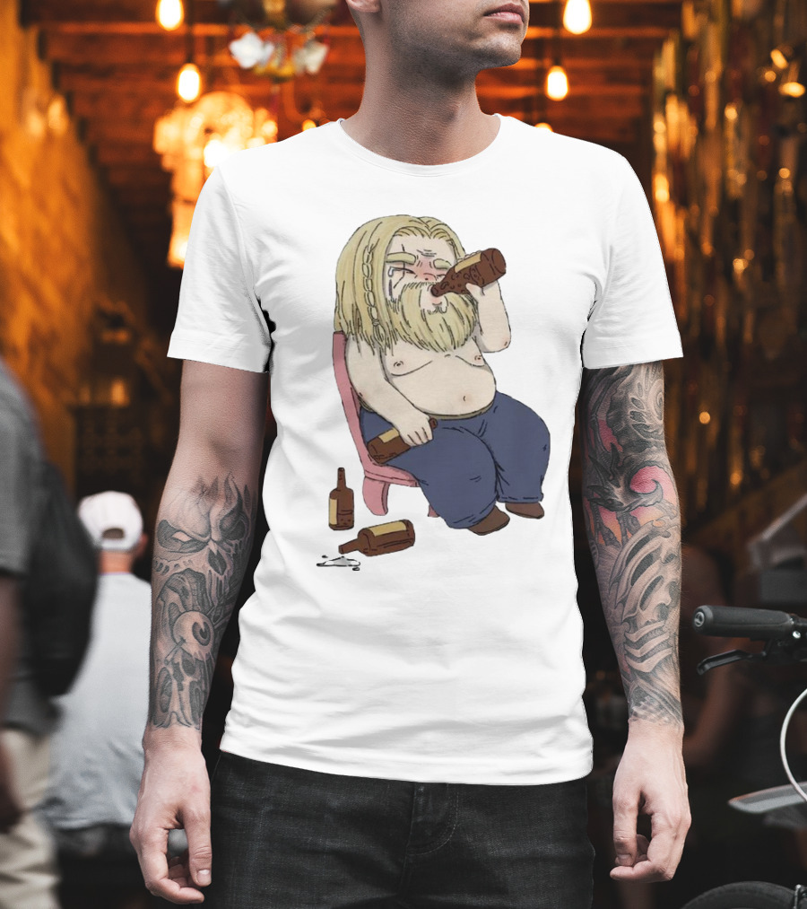 Avengers Endgame Thor Fat Drinking T-Shirt