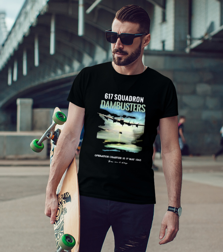 617 Squadron Dambusters Operation Chastise 16 17 May 1943 Lancaster Bomber Aircraft T-Shirt
