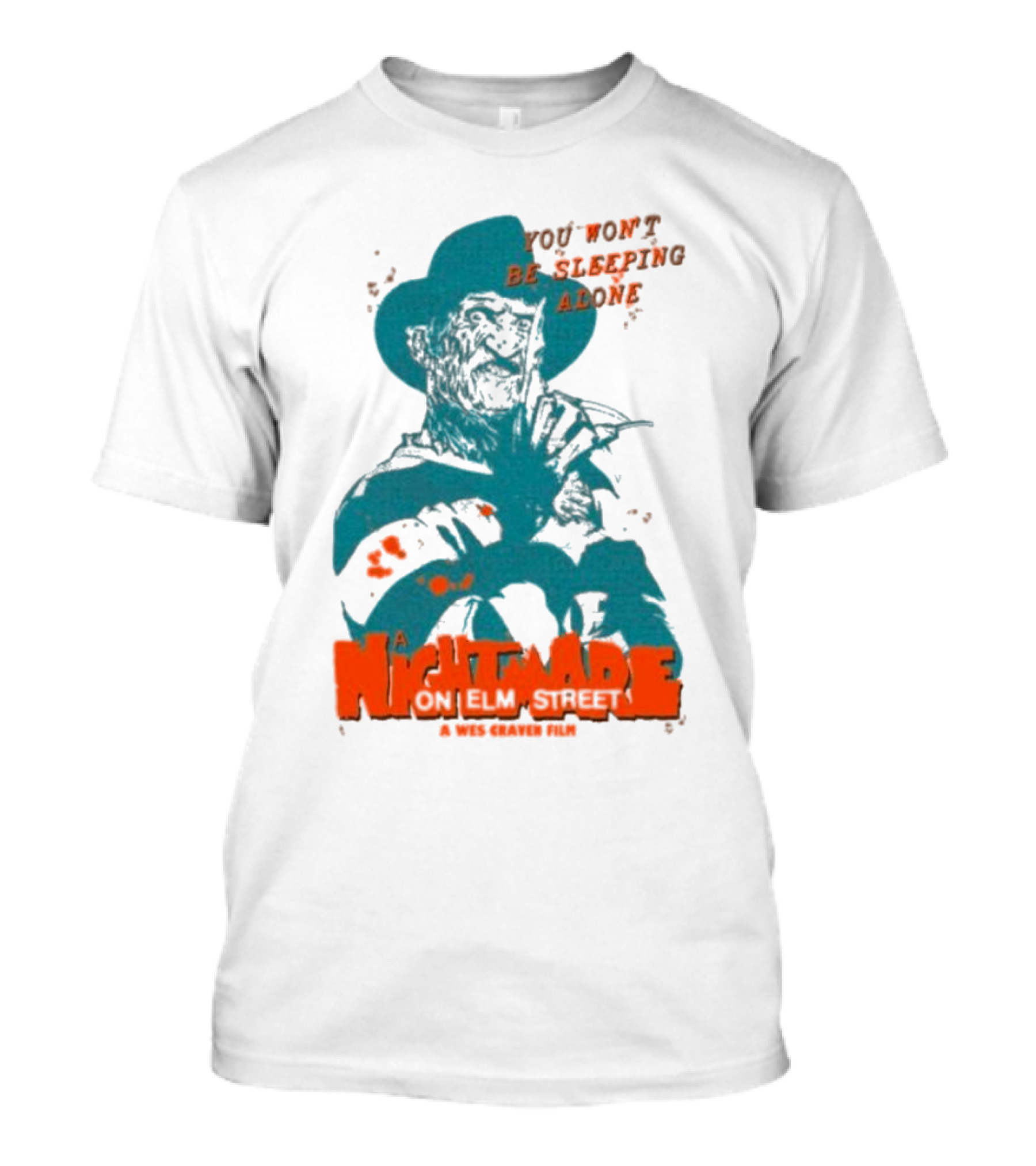 A Night Mare On Elm Street You Won’t Be Sleeping Alone A Wes Craven Film T-Shirt