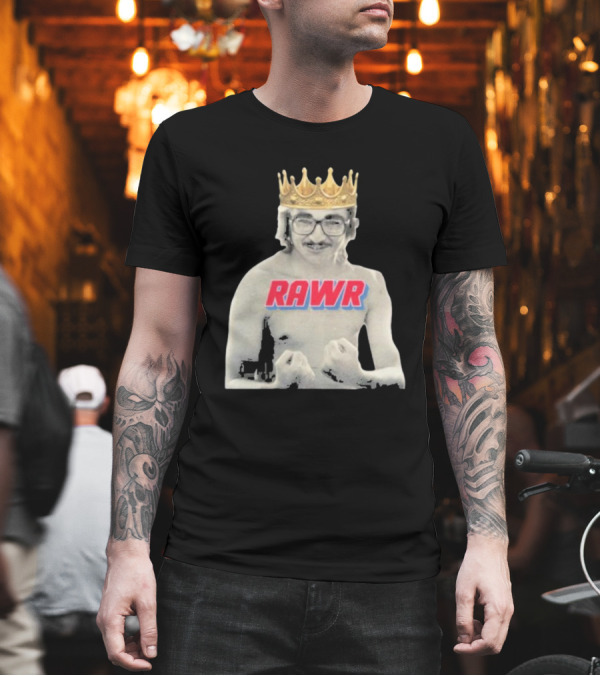 RAWR Young Greg Cote Wearing Crown T-Shirt RAWR Young Greg Cote Wearing Crown T-Shirt