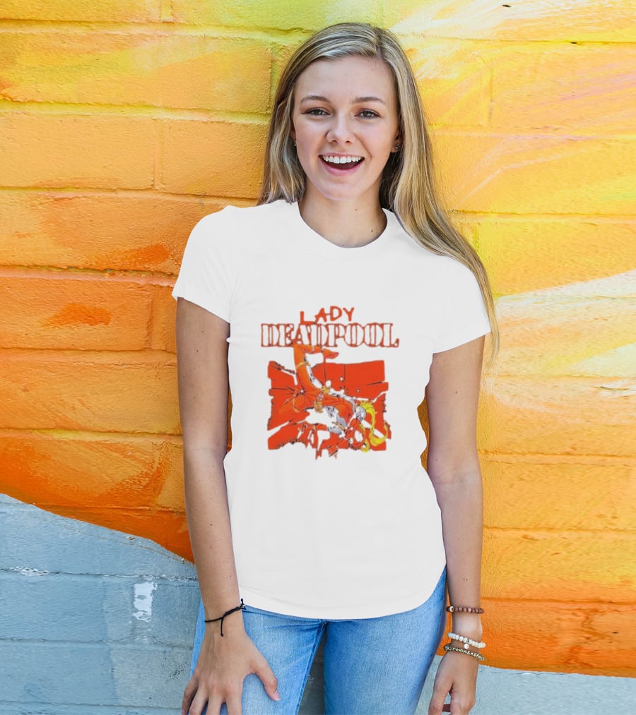 Rob Liefeld Lady Deadpool T-Shirt