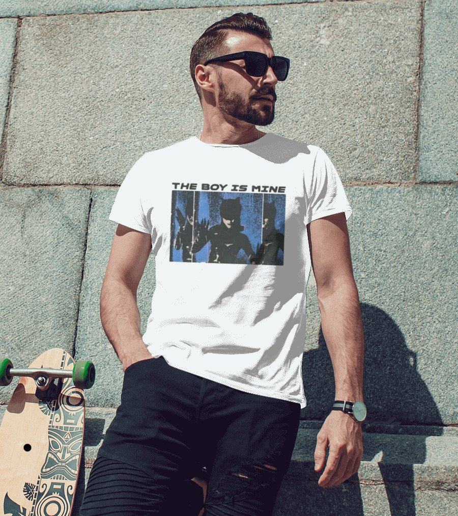 The Boy Is Mine Catwoman Reflection Trio T-Shirt