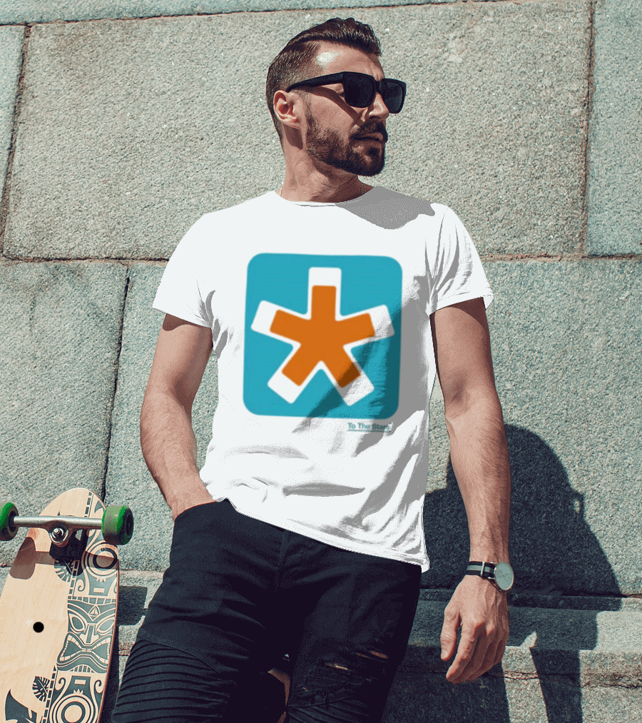 To The Stars Asterisk Icon Bold Colorful T-Shirt