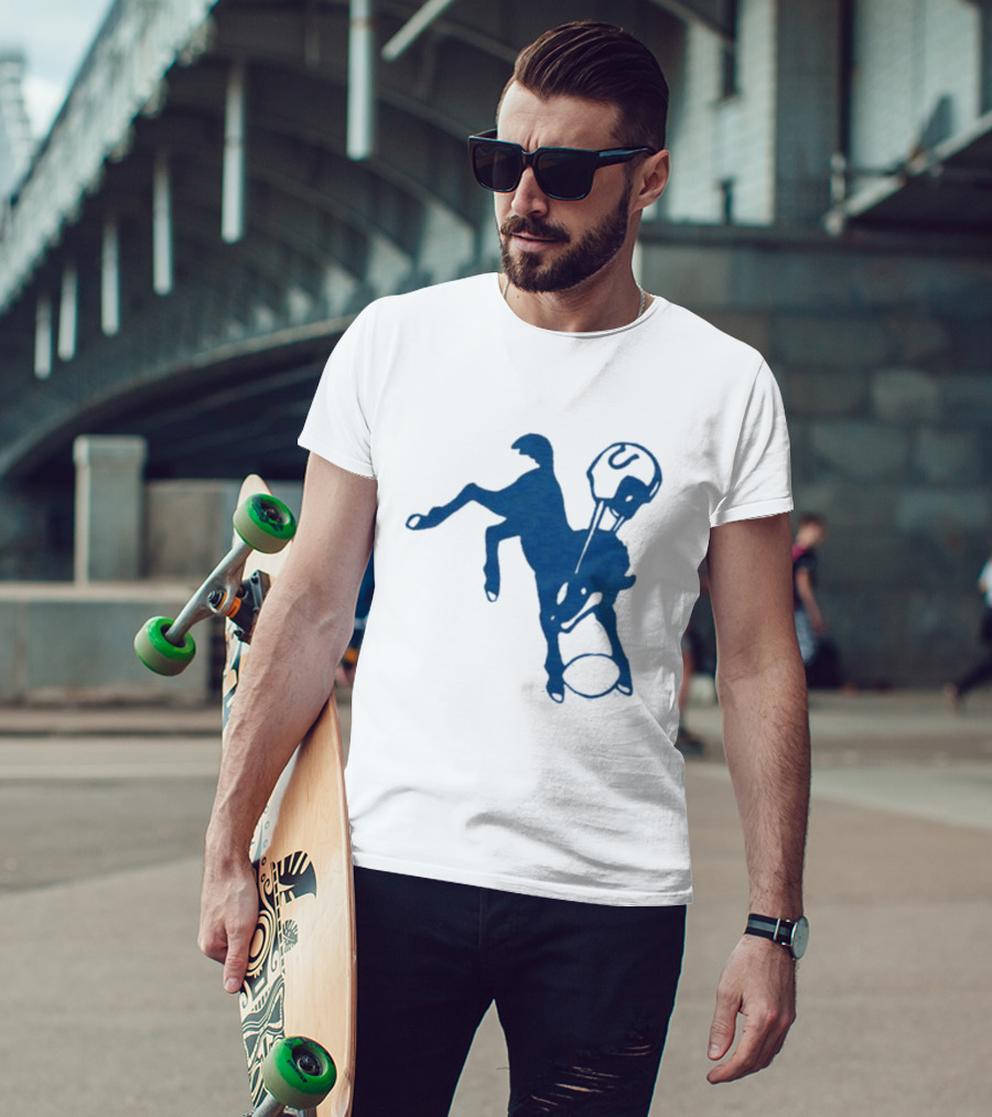 Indianapolis Colts 61 Blue Horse T-Shirt