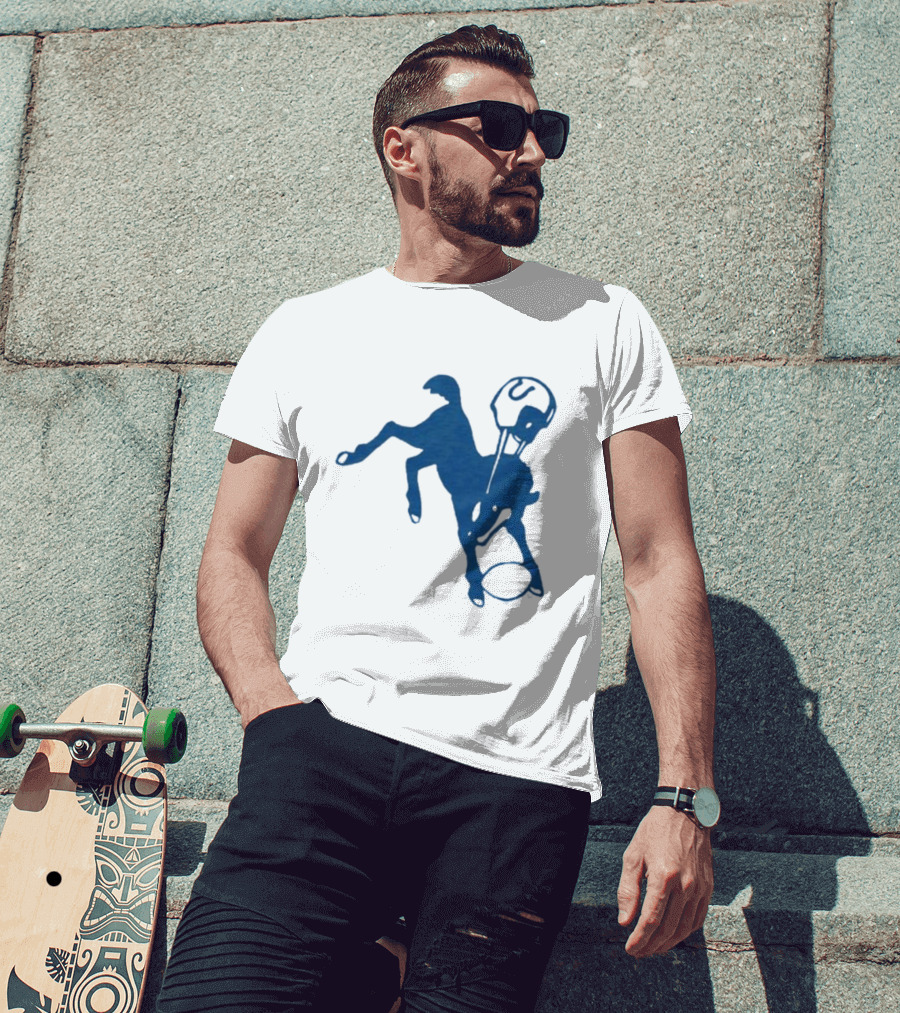 Indianapolis Colts 61 Blue Horse T-Shirt