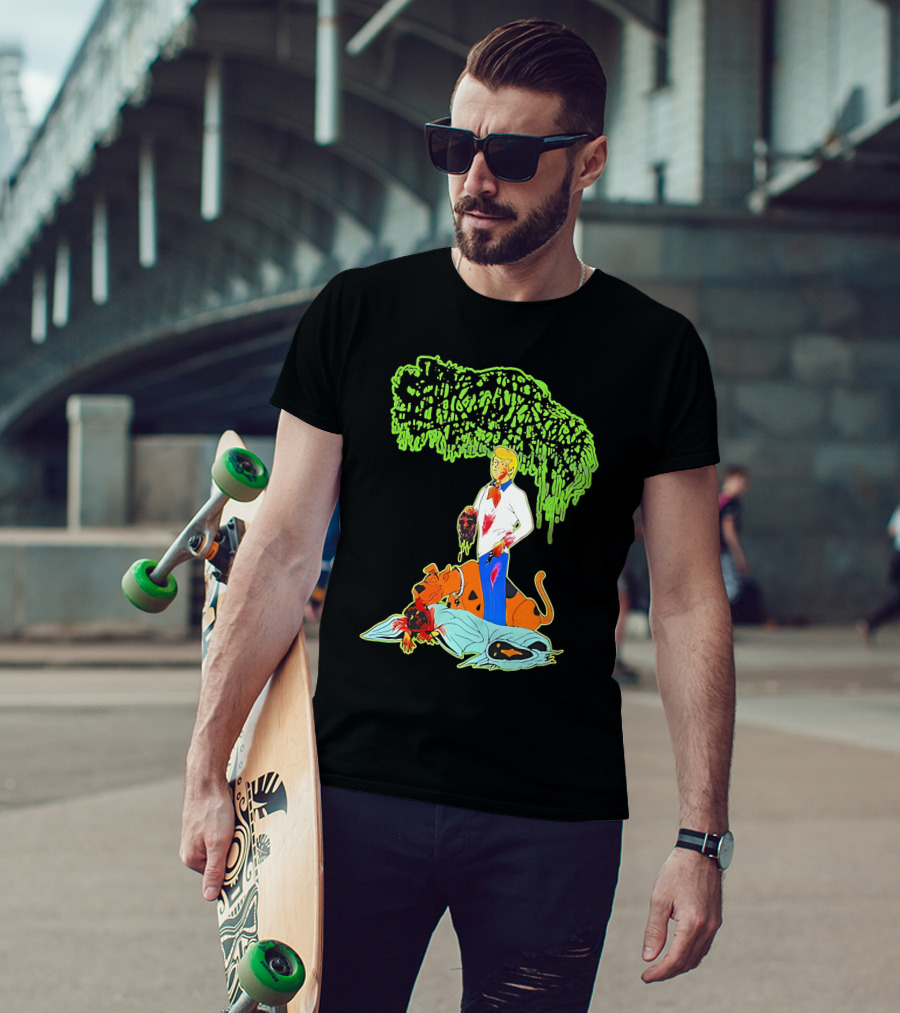 Sanguisugabogg Scooby Doo Fred Jones Horror Mashup T-Shirt