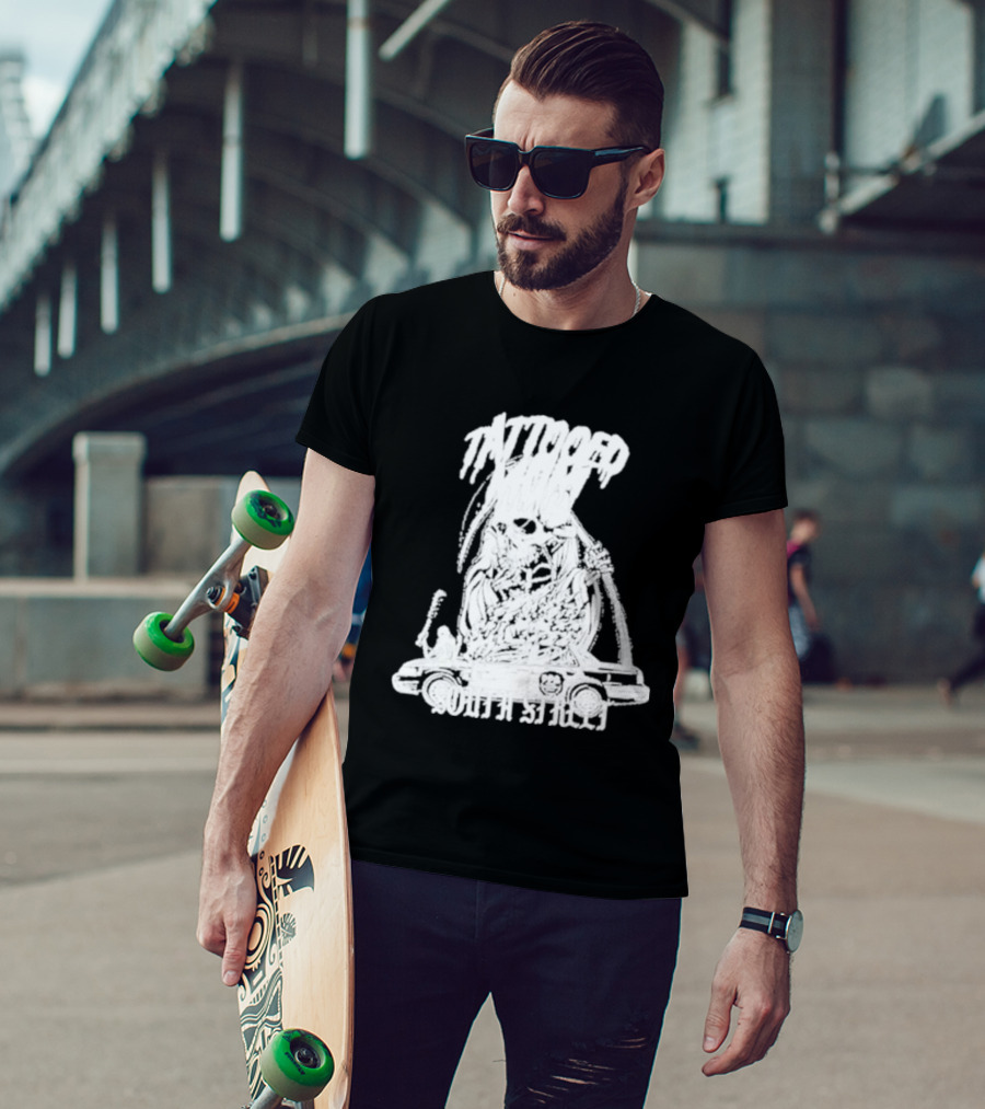 Tattooed Mom South Street Skeleton Car T-Shirt