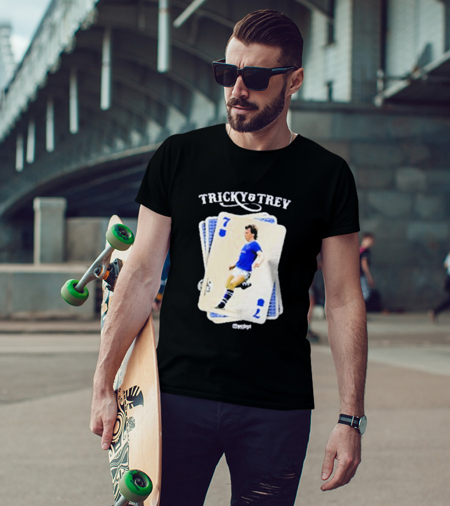 Tricky Trev Playing Card The Nil Satis Factory Keep Your Cards Close To Your Chest T-Shirt