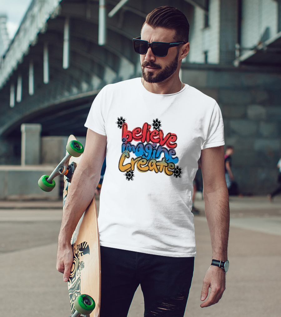 Believe Imagine Create Vic Garcia T-Shirt