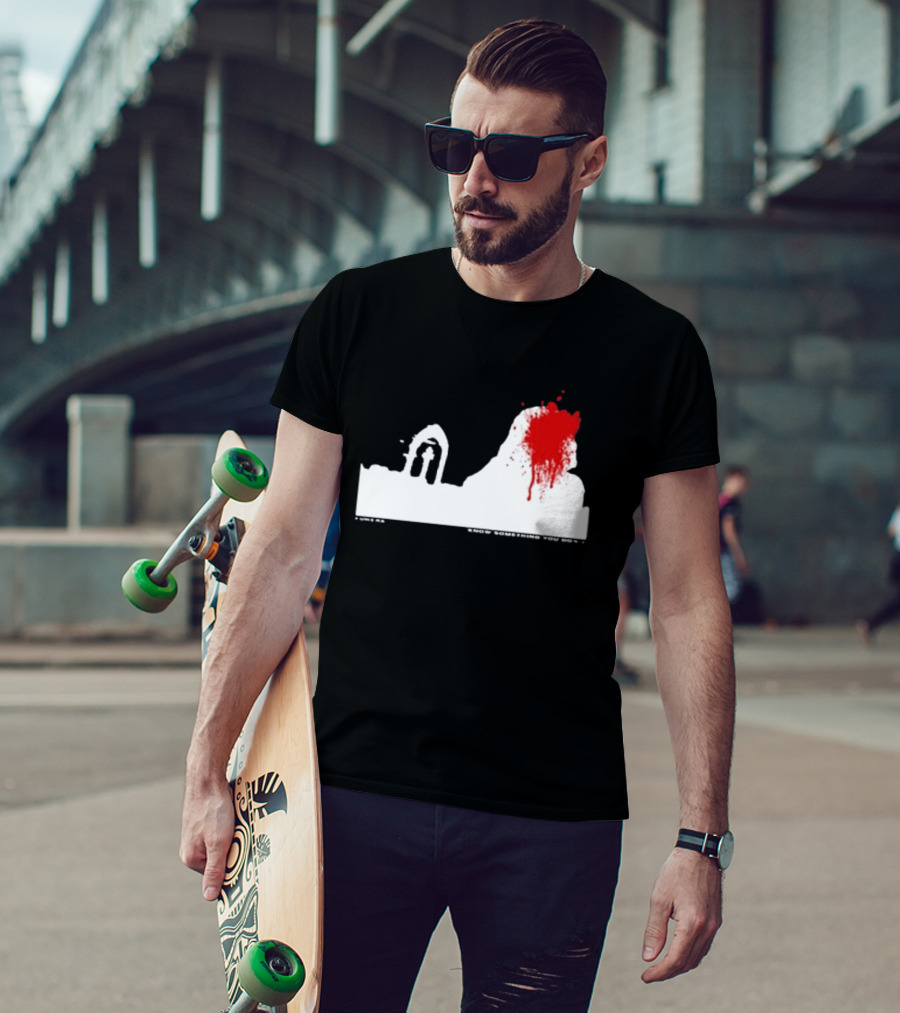 Siqaeda Funeral I Know Something You Don’t Red Splatter Archway Scene T-Shirt