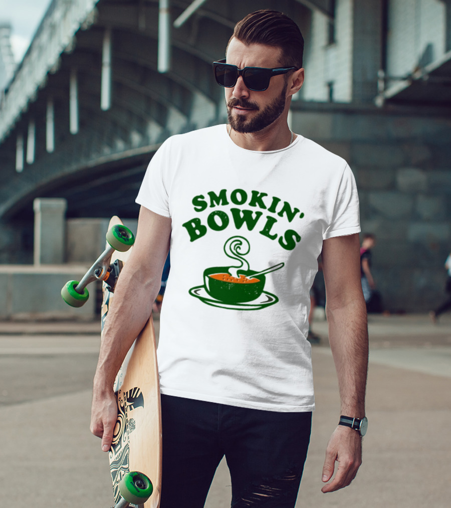 Smokin’ Bowls Soup With Spoon And Swirling Steam T-Shirt