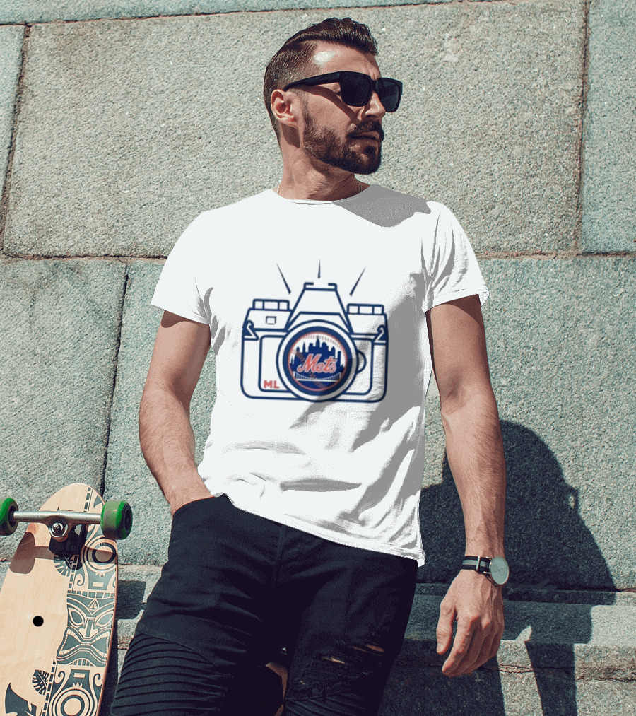 Mets Marc Levine ML Camera T-Shirt