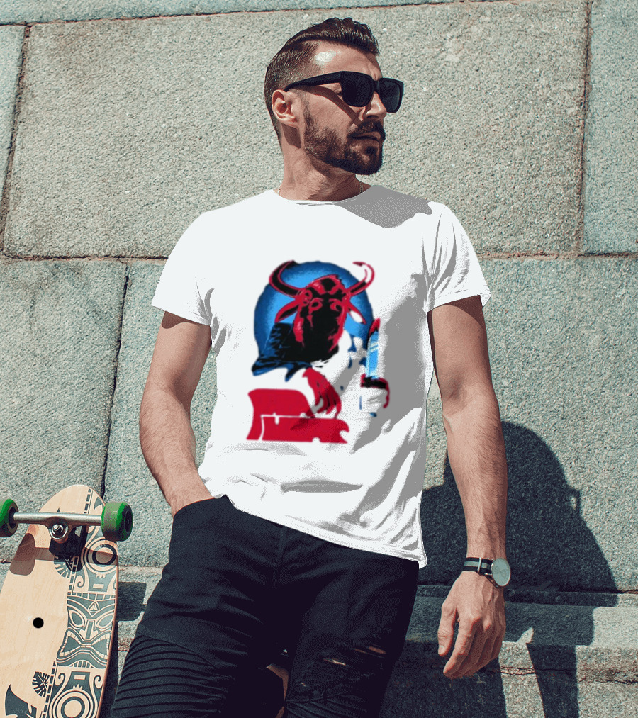 Papa Meat Cyber Bully Cow With Knife Dark Humor T-Shirt