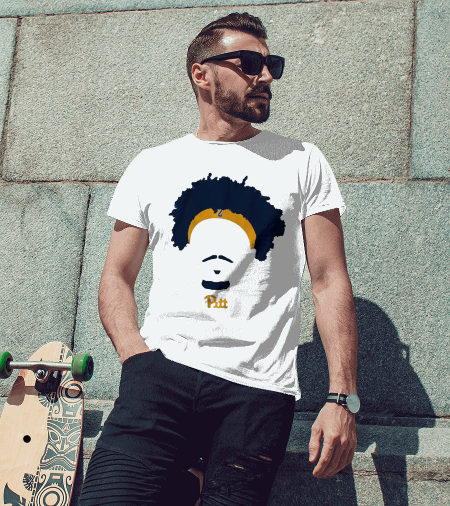 Pitt Basketball Blake Hinson Hair Headband Number 2 T-Shirt