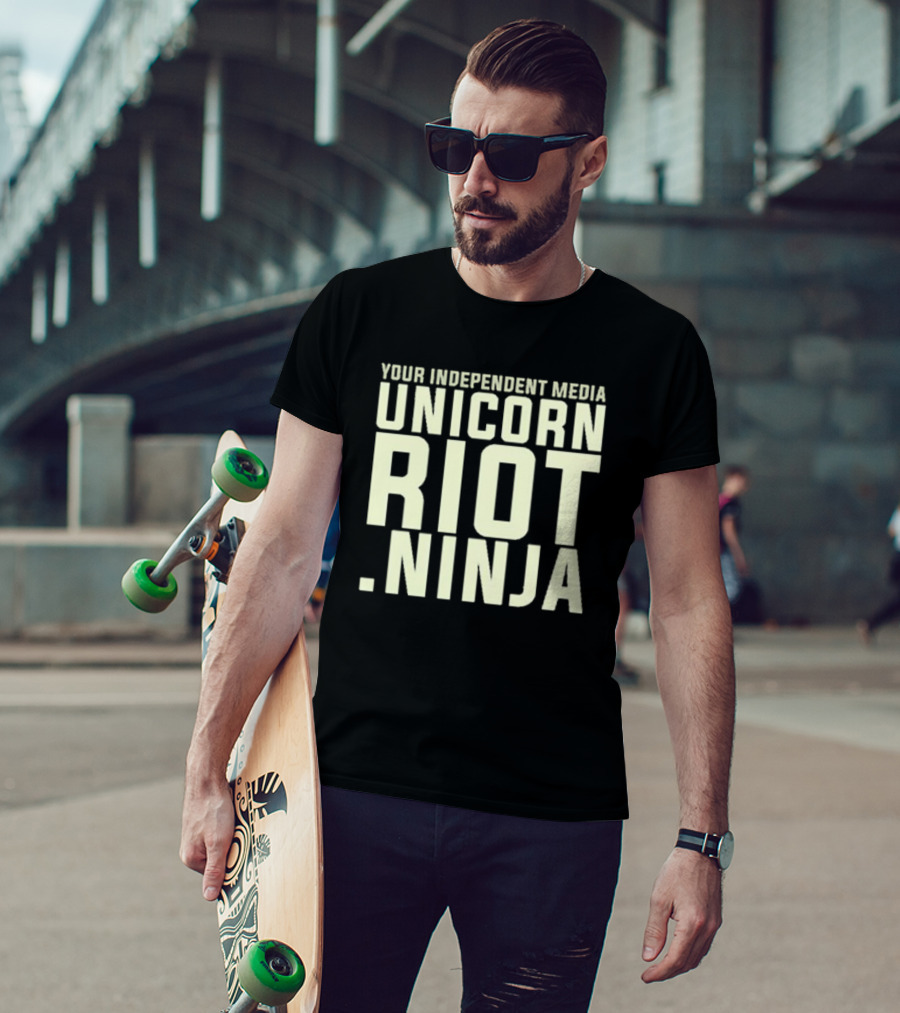 Your Independent Media Unicorn Riot Ninja T-Shirt