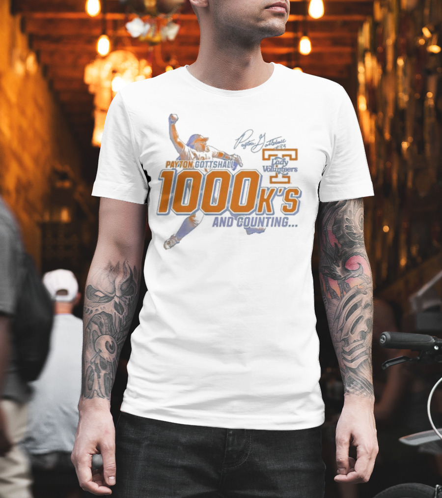Payton Gottshall 1000 K’s And Counting Lady Volunteers T-Shirt