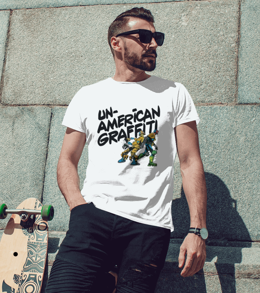 Unamerican Graffiti Mick Mcmahon’s Judge Dredd T-Shirt