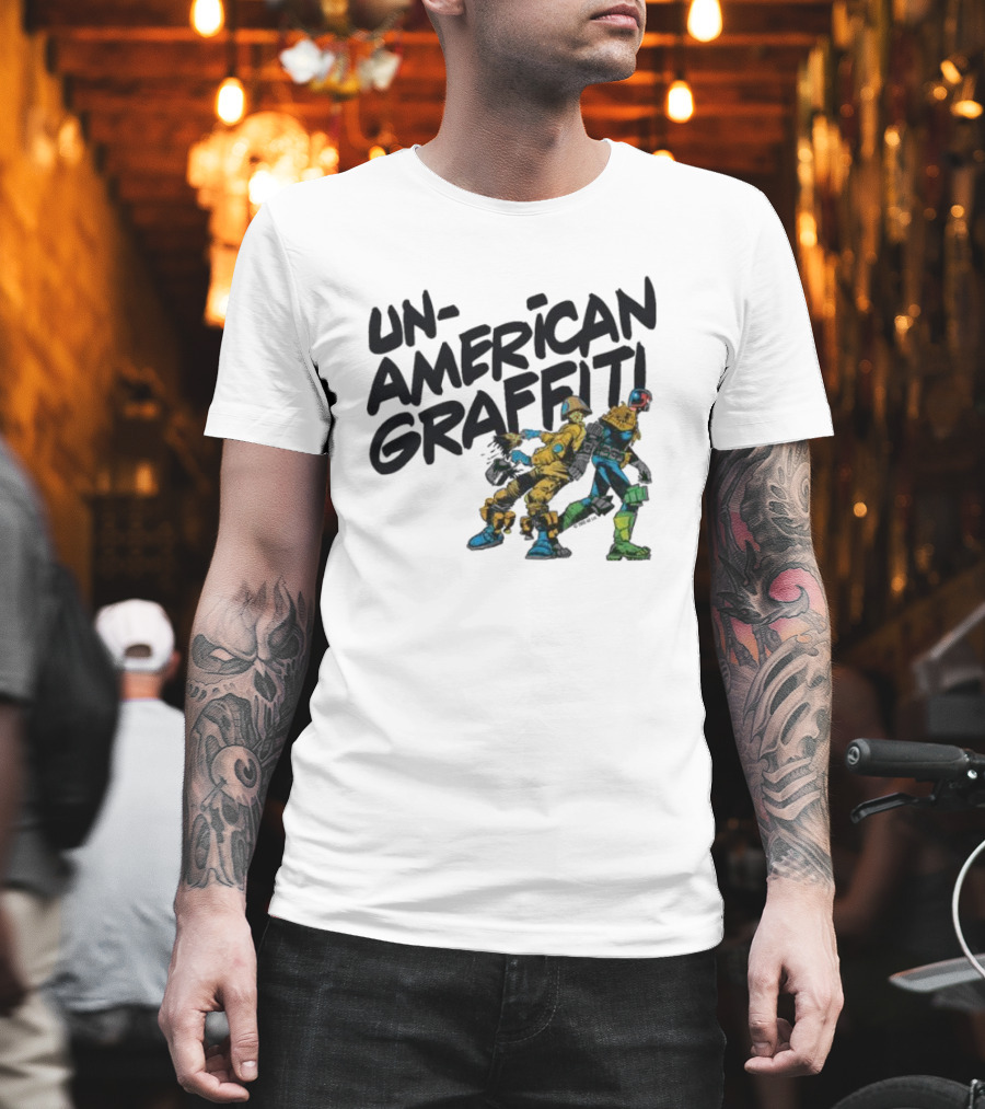 Unamerican Graffiti Mick Mcmahon’s Judge Dredd T-Shirt