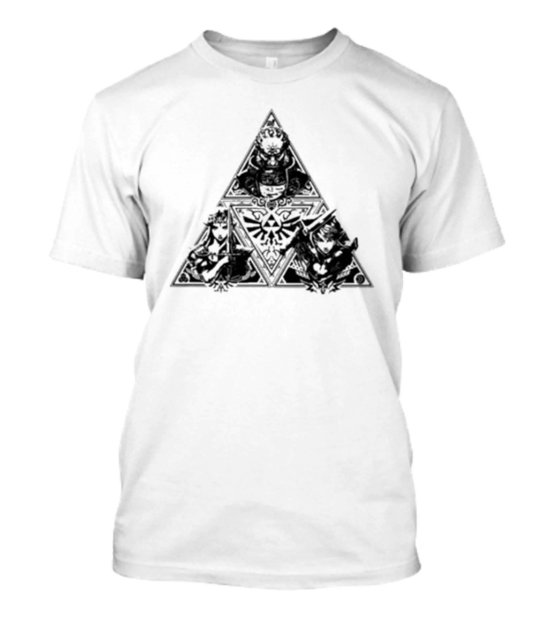 Tokyo Legend Of Zelda Triforce Icon With Characters T-Shirt