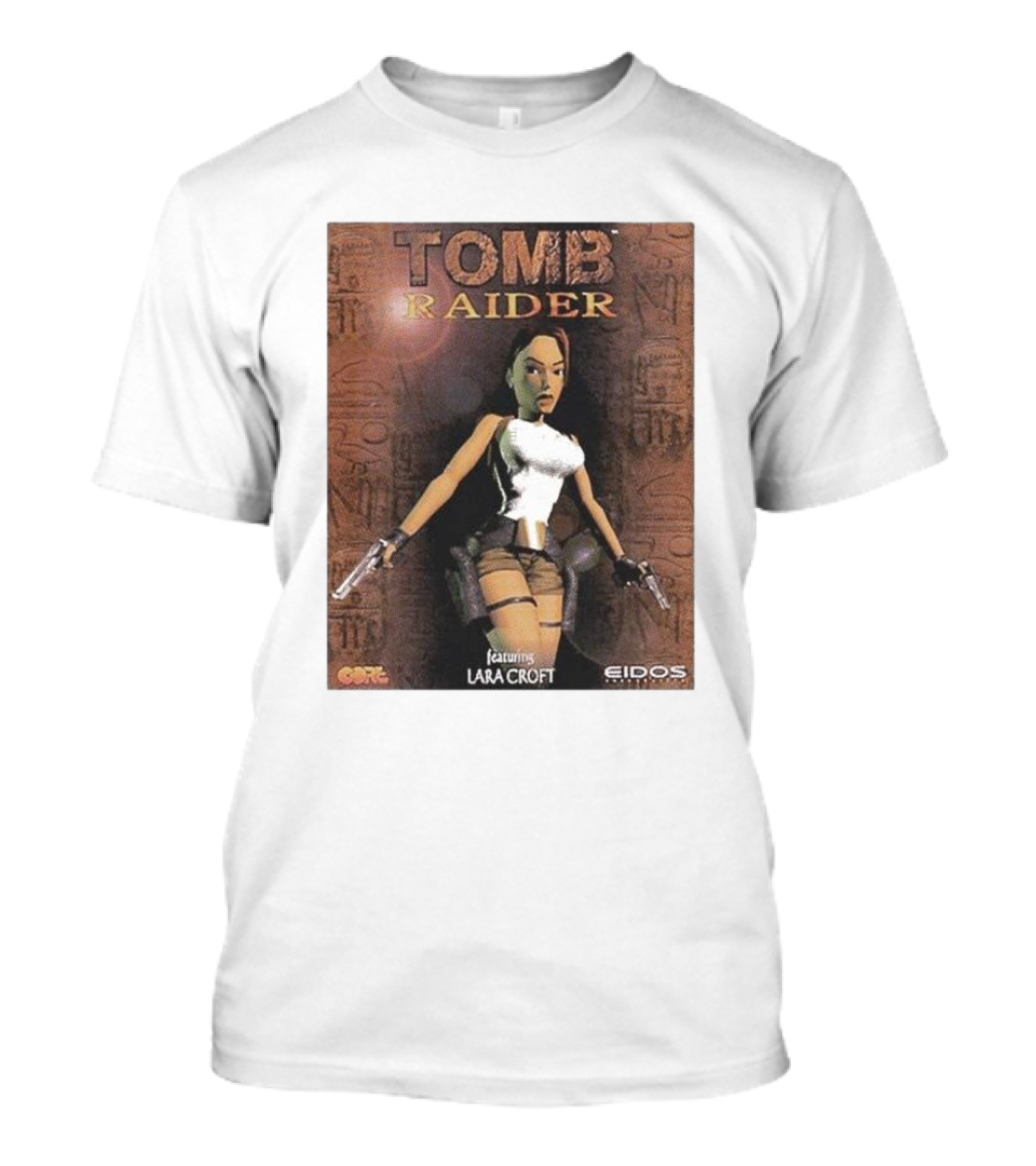Tomb Raider Featuring Lara Croft Game Cover Eidos Core T-Shirt