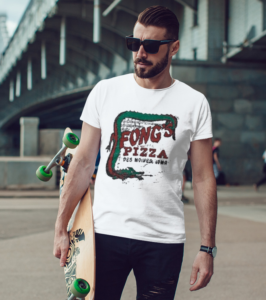 Fong's Pizza Des Moines Iowa Retro T-Shirt