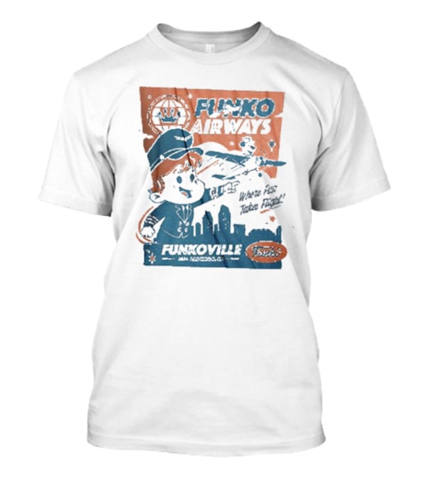 Funko Airways Funkoville We're Fly Take Flight San Diego T-Shirt