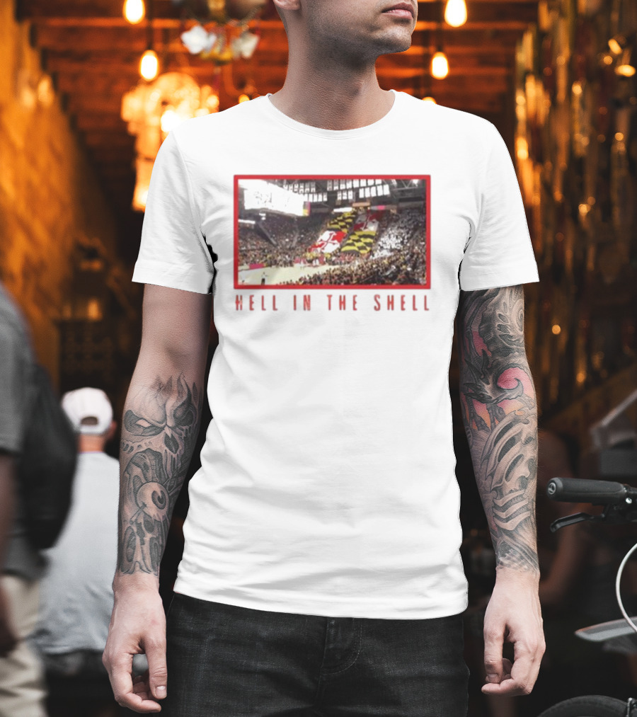 Maryland Terrapins Basketball Game Hell In The Shell Stadium Crowd Atmosphere T-Shirt