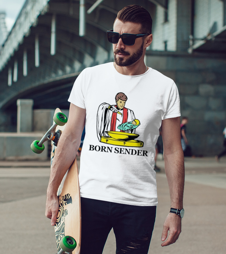 Nelk Boys Born Sender Baptism Priest And Baby T-Shirt