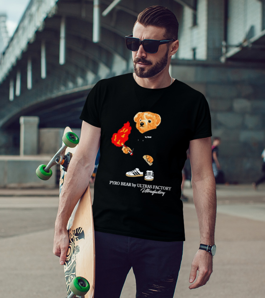 PYRO BEAR Ultras Factory Ultrasfactory Shoes Flame T-Shirt