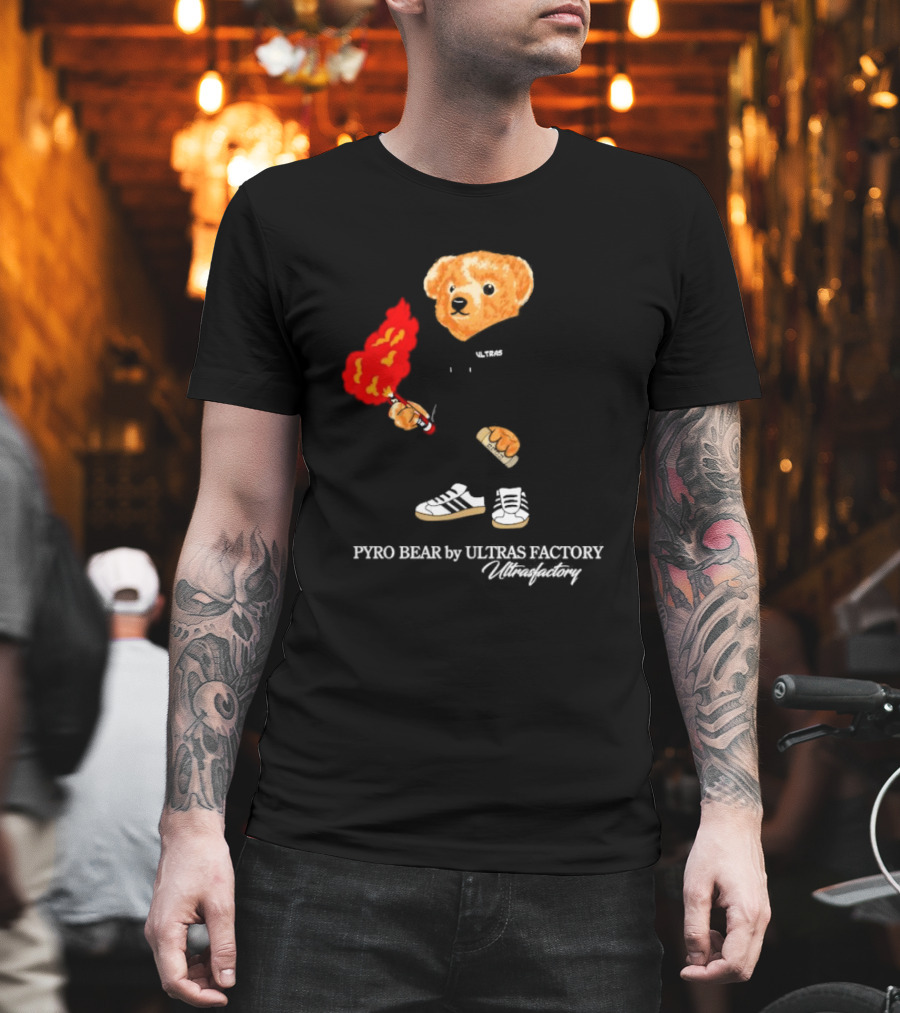 PYRO BEAR Ultras Factory Ultrasfactory Shoes Flame T-Shirt