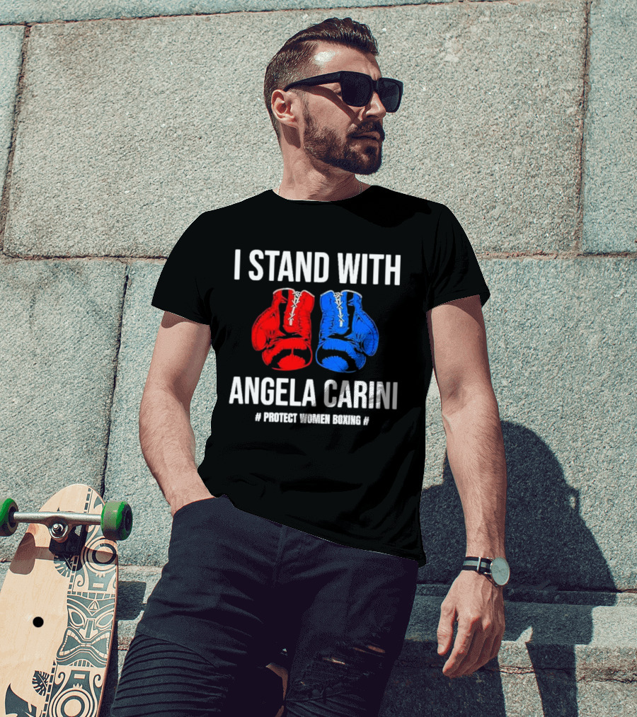 I Stand With Angela Carini Protect Women Boxing T-Shirt