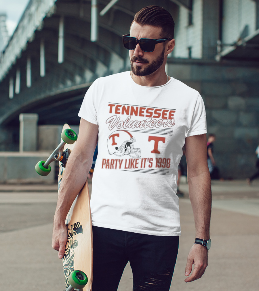 Tennessee Volunteers Football Helmet Party Like It's 1998 T-Shirt