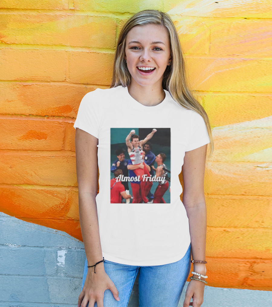 Paul Juda Celebratory Almost Friday Olympic Kid T-Shirt