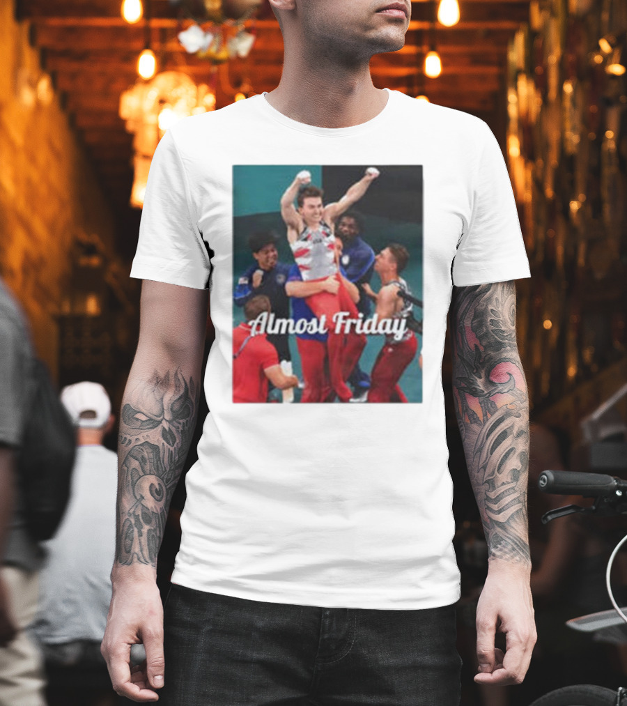 Paul Juda Celebratory Almost Friday Olympic Kid T-Shirt
