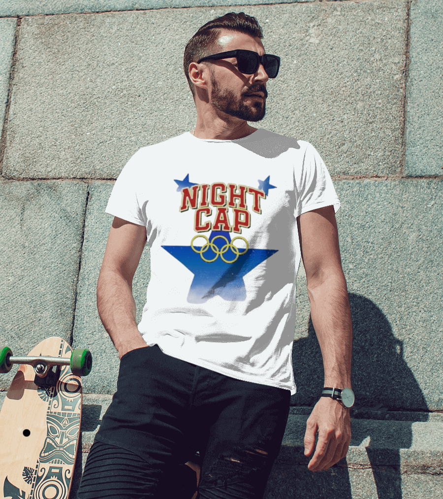Night Cap Olympics Star Rings T-Shirt