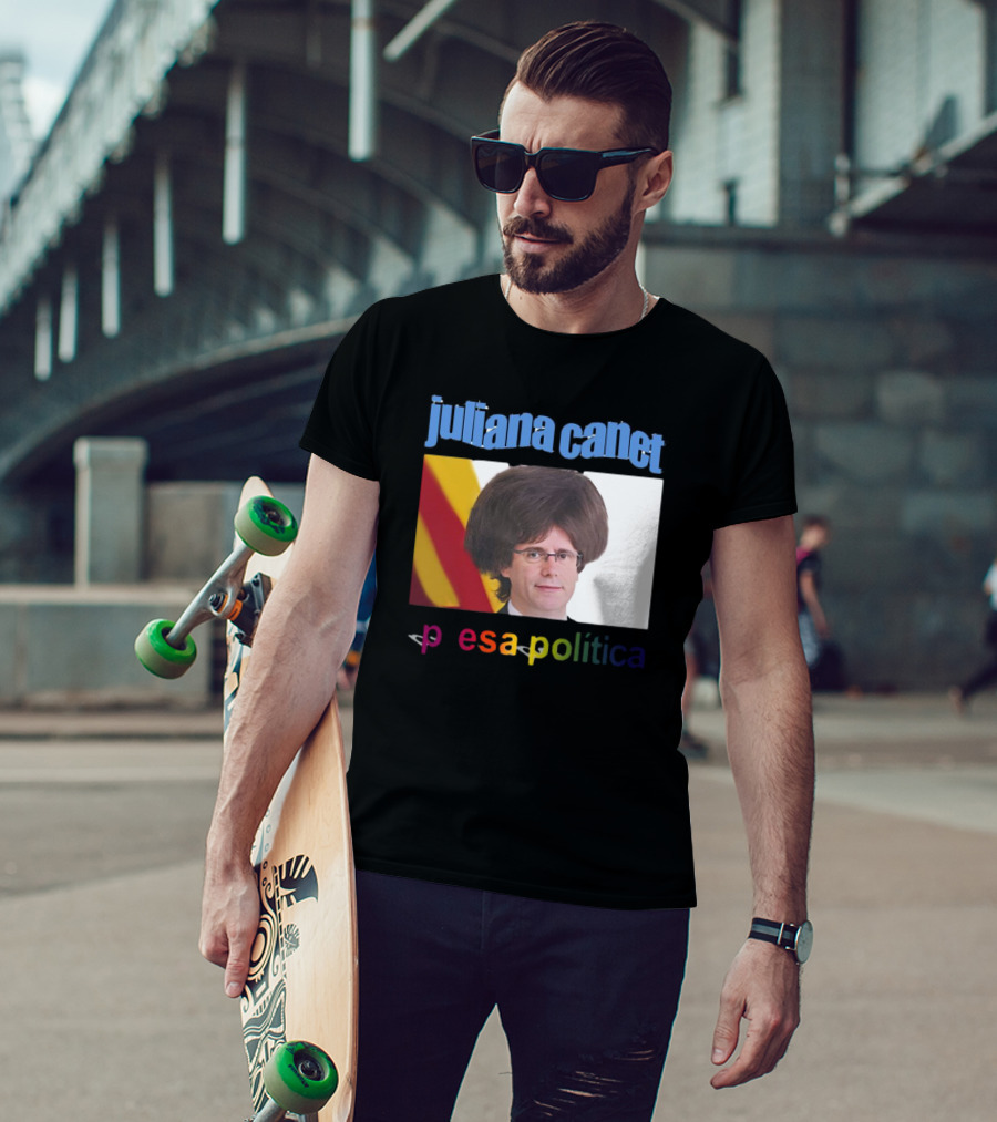 Juliana Canet Pesa Política Catalonian Flag Hair Photo T-Shirt