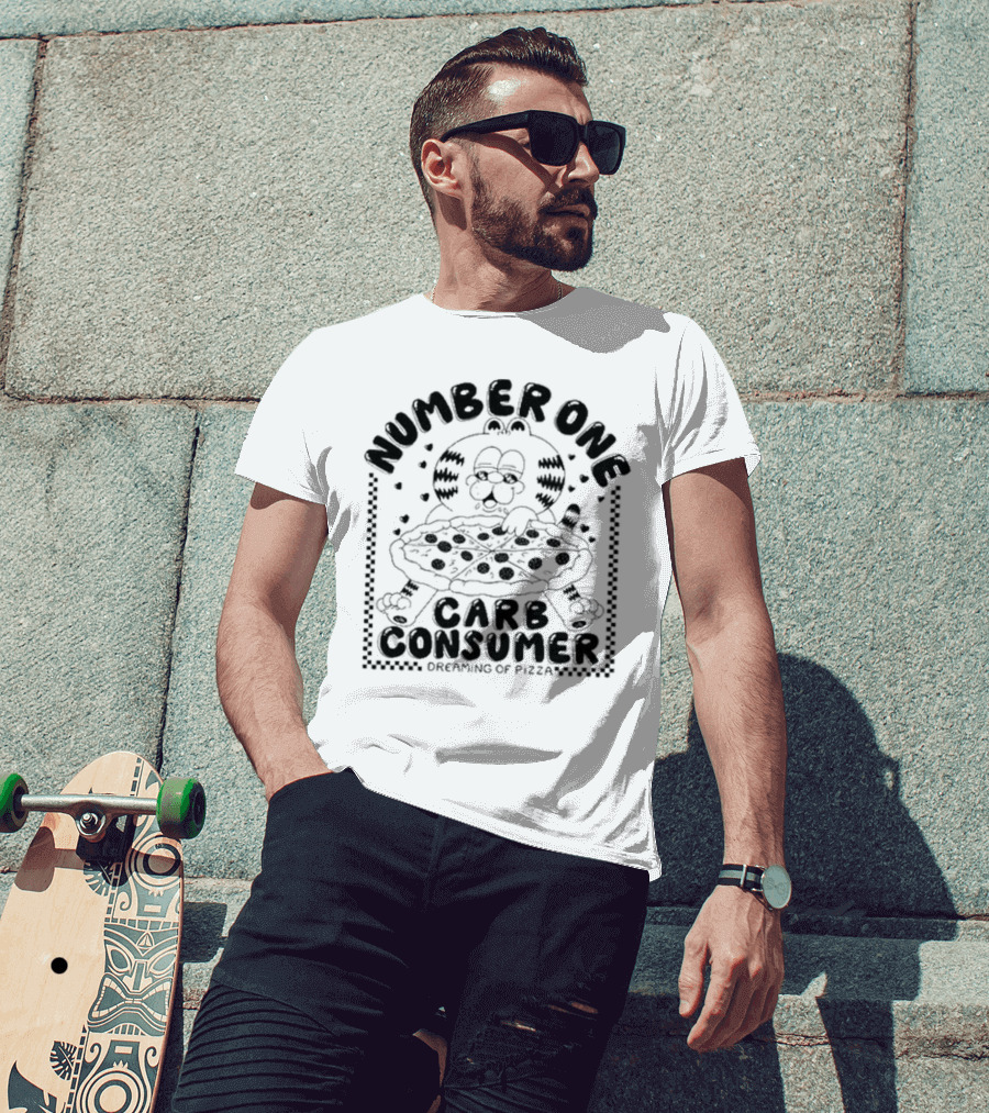Number One Carb Consumer Dreaming Of Pizza T-Shirt