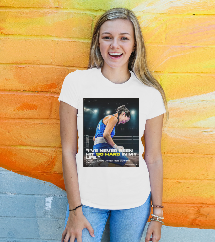 I’ve Never Been Hit So Hard In My Life Angela Carini Olympic Match Clutchpoints T-Shirt