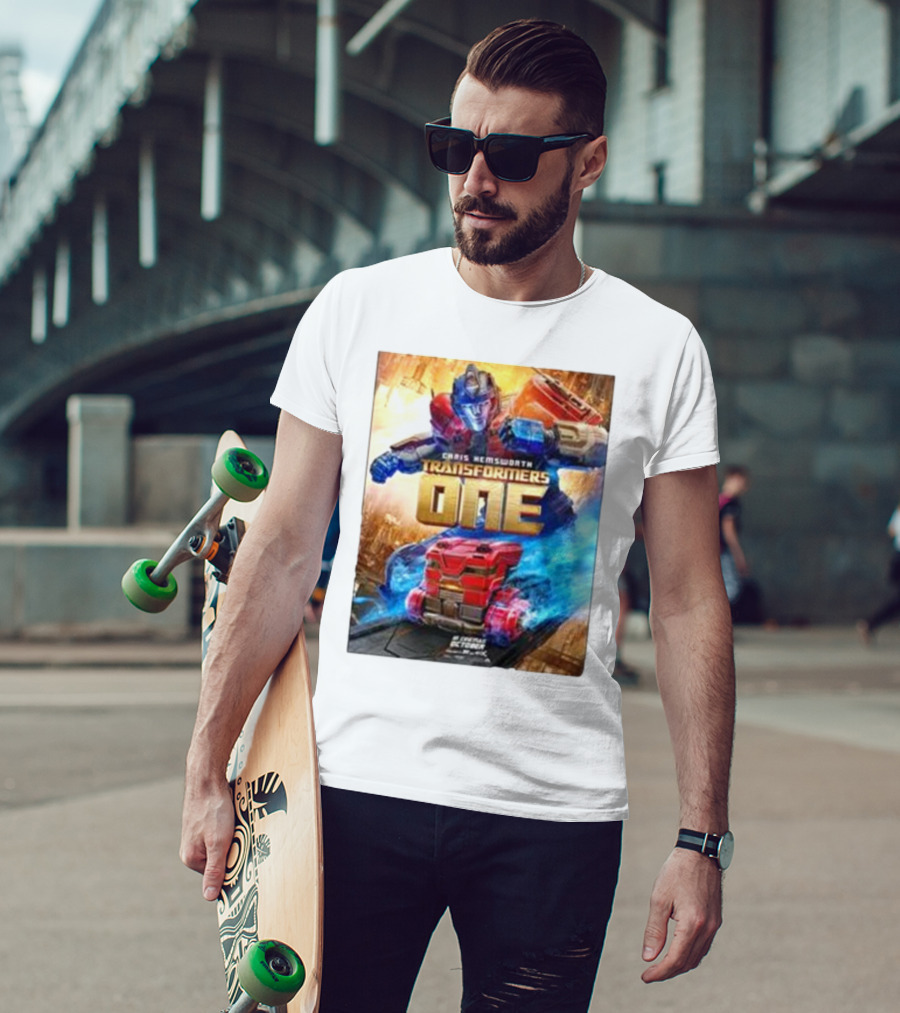 Chris Hemsworth Transformers One Robots Not In Disguise Merchandise T-Shirt