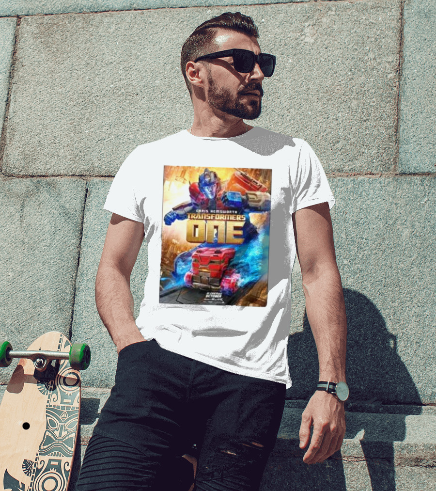 Chris Hemsworth Transformers One Robots Not In Disguise Merchandise T-Shirt