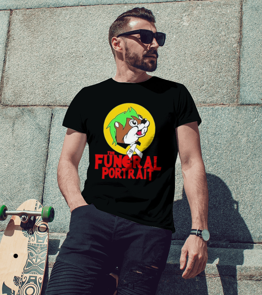The Funeral Portrait Cartoon Mascot Circle T-Shirt