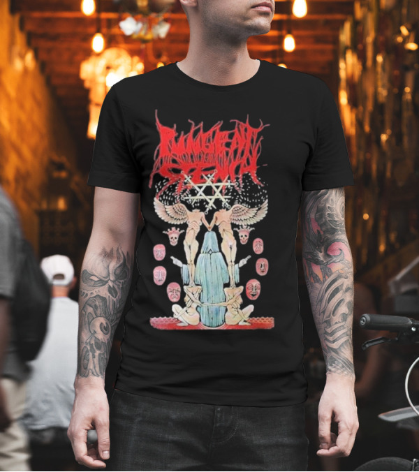 Pungent Stench Smut Kingdom Faces Angelic Figures and Mask Icons T-Shirt Pungent Stench Smut Kingdom Faces Angelic Figures and Mask Icons T-Shirt