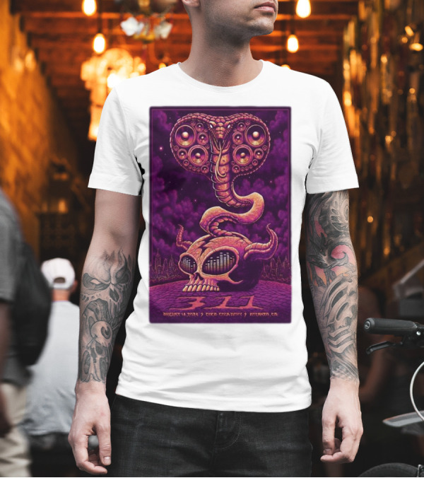 311 August 13 2024 Coca-Cola Roxy Atlanta GA Skull Snake Speakers T-Shirt 311 August 13 2024 Coca-Cola Roxy Atlanta GA Skull Snake Speakers T-Shirt