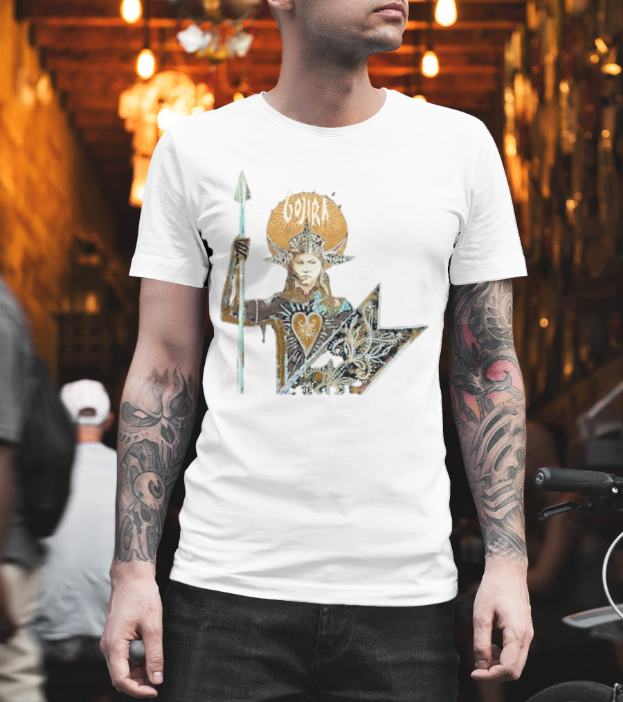 Gojira Fortitude Warrior Album Art Iconic Spear Holder T-Shirt