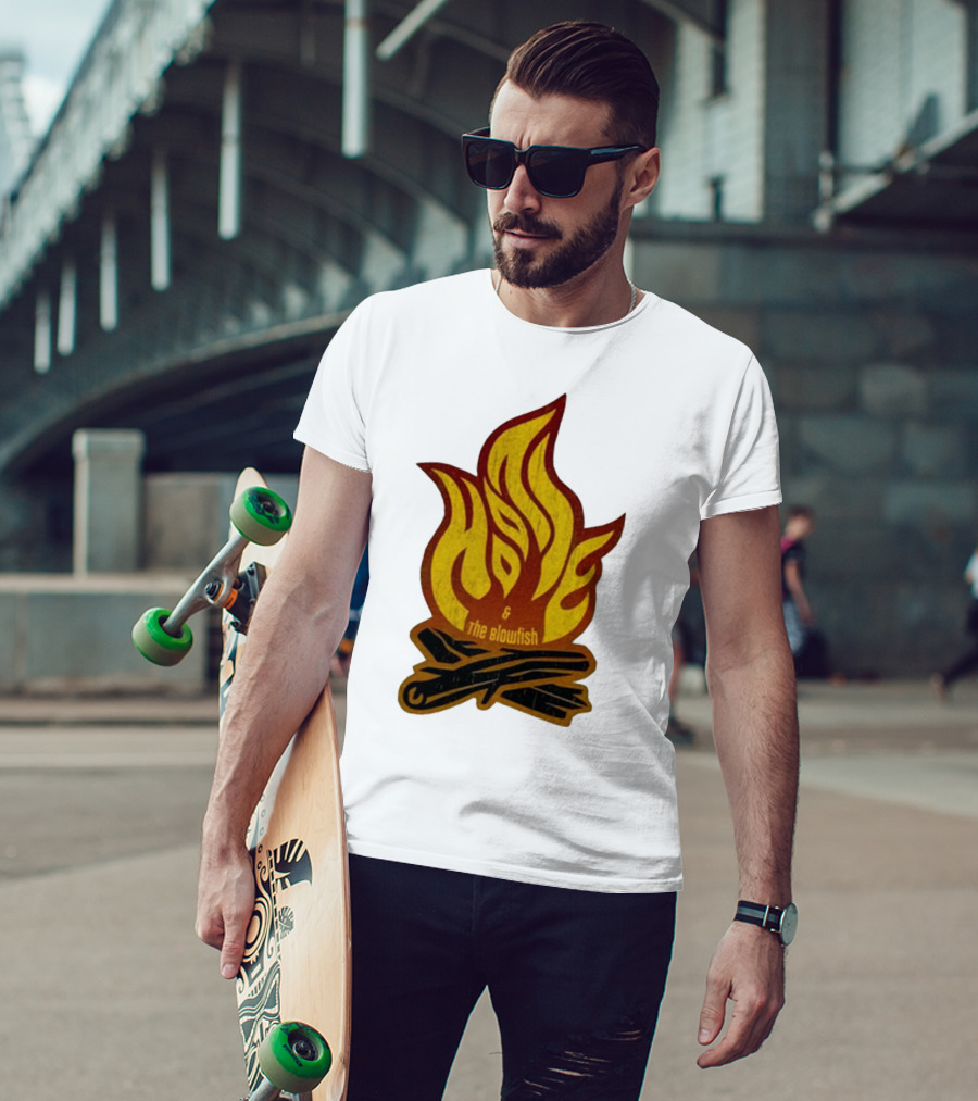 Hootie And The Blowfish Campfire Flame Logs T-Shirt