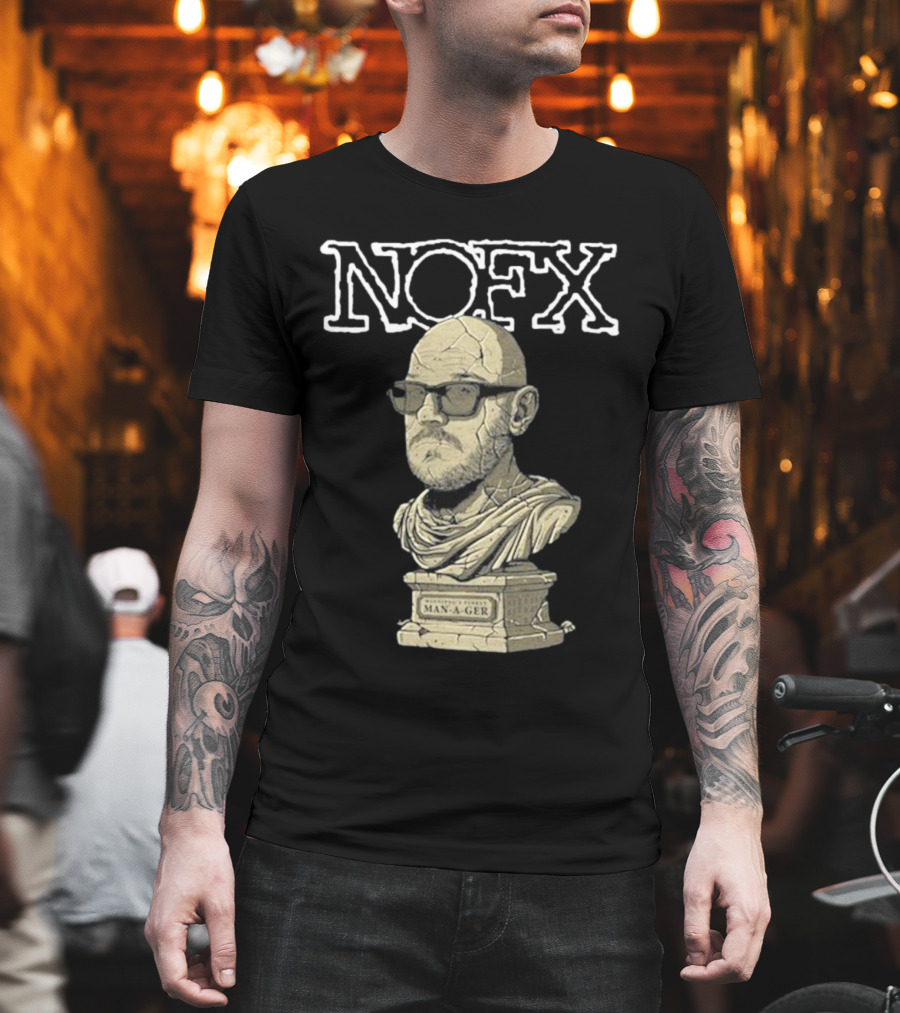 NOFX Concert Bust Graphic at Burton Cummings Theatre Winnipeg August 15 T-Shirt