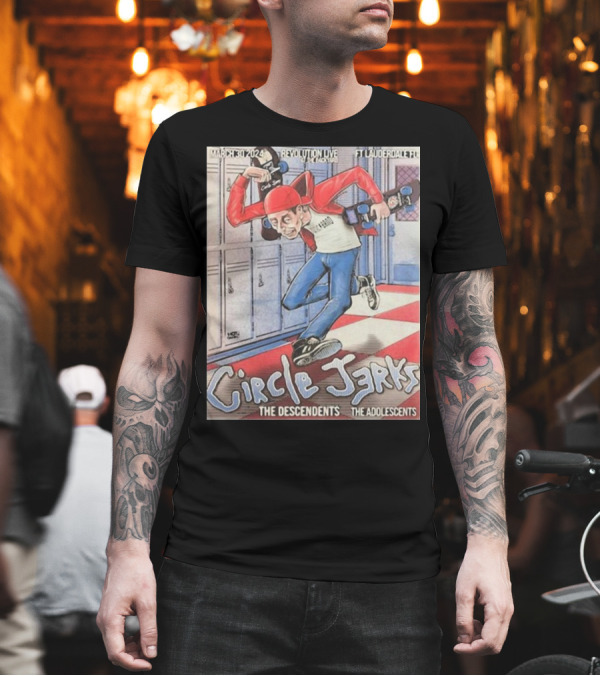 Circle Jerks Revolution Live Ft Lauderdale March 30 2024 The Descendents The Adolescents T-Shirt Circle Jerks Revolution Live Ft Lauderdale March 30 2024 The Descendents The Adolescents T-Shirt