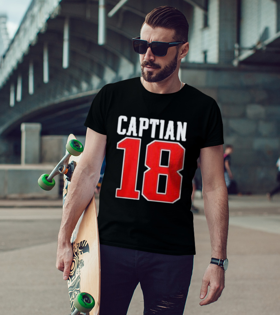Captain 18 The Patriots Coach T-Shirt
